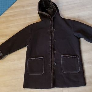 Brown Suede Like St. John's Bay Womens Coat